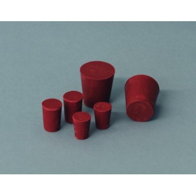 Tapón goma roja, diam. (inf-sup) 31.5-39.5 mm b/100uds