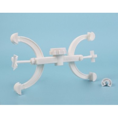 Soporte de polipropileno para 2 buretas