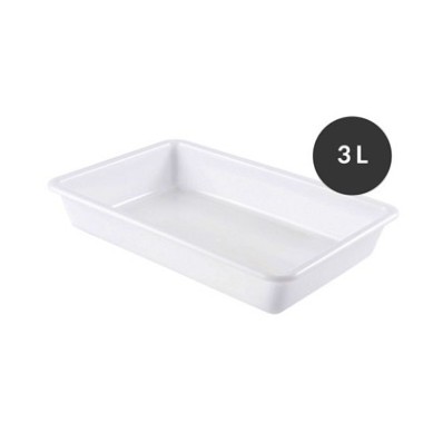 Bandeja plana sin tapa HDPE, 3 L