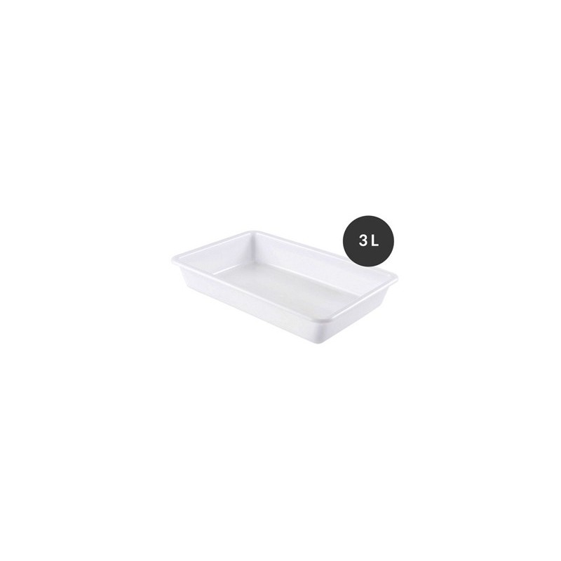 Bandeja plana sin tapa HDPE, 3 L