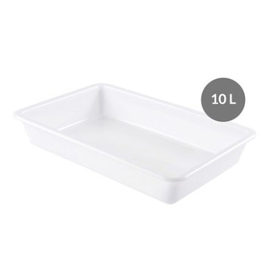 Bandeja plana sin tapa HDPE, 10 L