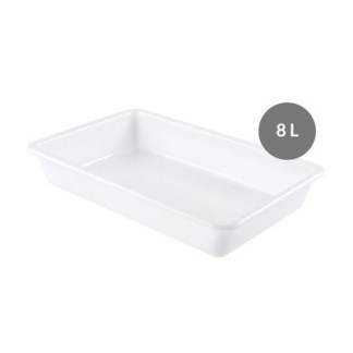 Bandeja plana sin tapa HDPE, 8 L