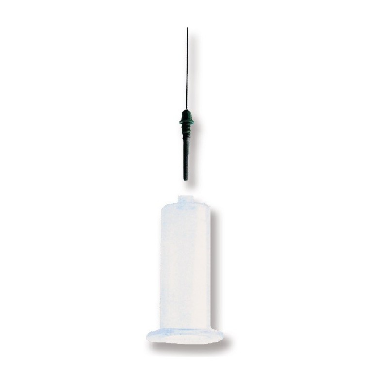 Aguja p/Exraccion de Sangre en Vacio Verde 21G