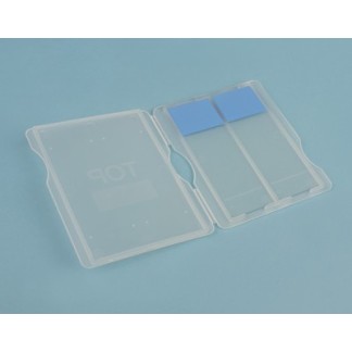 Caja plástico plana para 2 portas