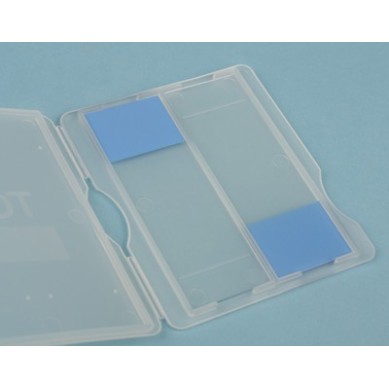 Caja plástico plana para 2 portas