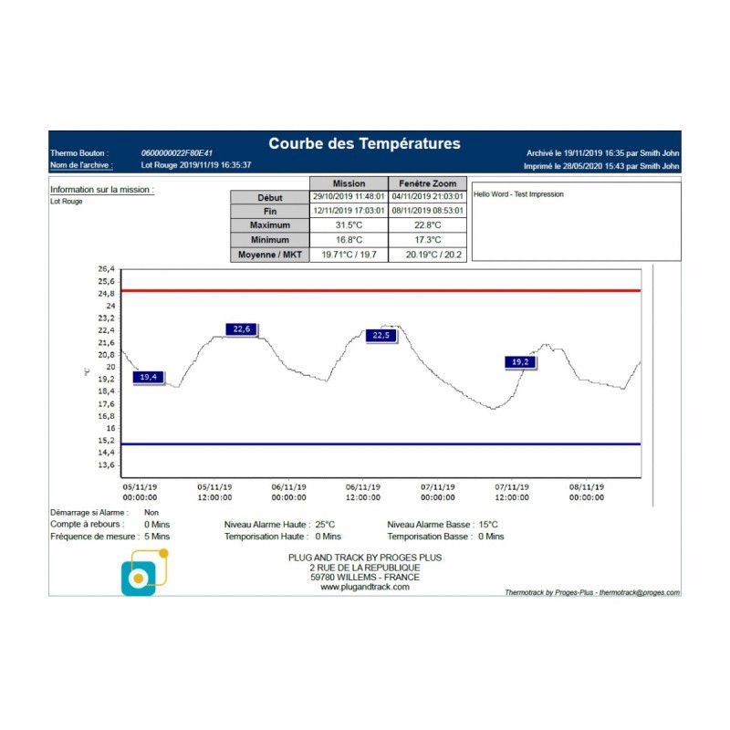 Software Thermotrack PC Basic