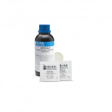 Reactivo polvo Nitratos rango bajo 0,00 a 5,00 mg/L 25 test