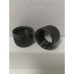 Tapón rosca p··frasco cristal DIN28 Negro