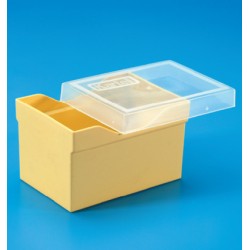 Caja vacía p/puntas c/tapa estándar - amarillo