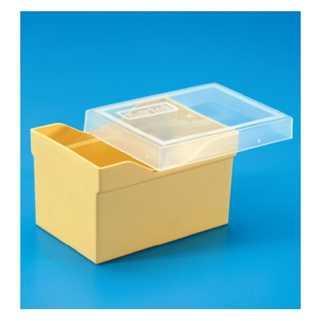 Caja vacía p/puntas c/tapa estándar - amarillo