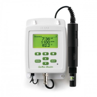 Monitor HI981421-02 para pH/CE/TDS/Temperatura con sonda para colocar en línea