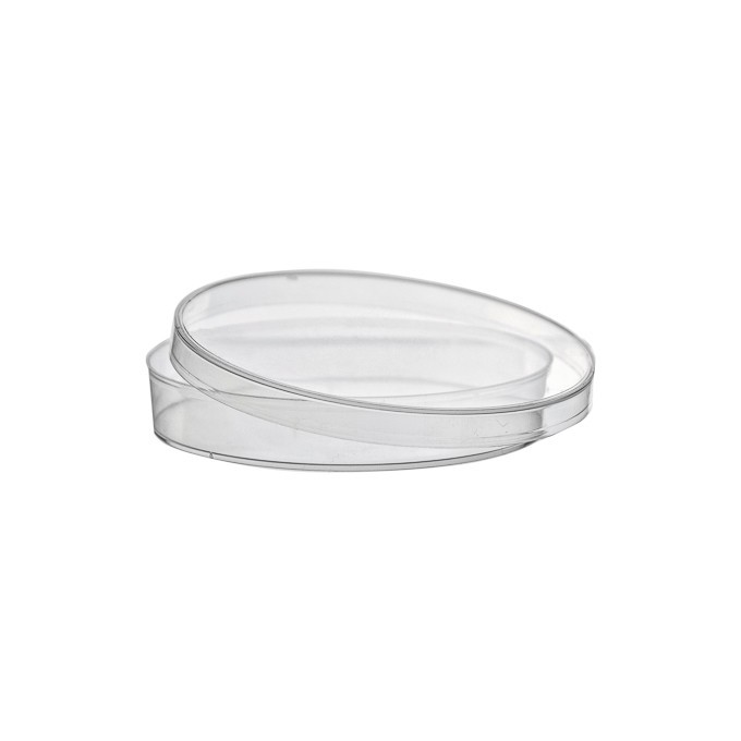 Placa Petri de Ø100mm de poliestireno con 3 vientos, aséptica (480uds)