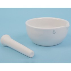 MORTERO PORCELANA ESMALTADO C/MANO, 130 MM