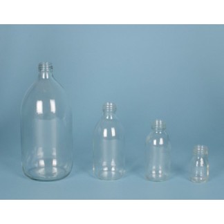 Frasco 250mL Transparente, DIN 28