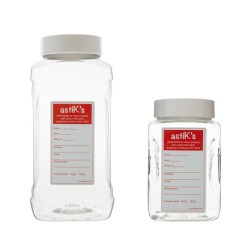 Botella PET Esteril muestras agua cuello ancho 500ml con tiosulfato