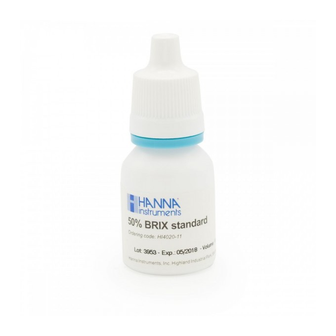 Patrón de verificación para refractómetros 50º Brix, 10 ml