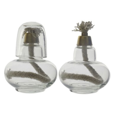 Lampara Alcohol 60 ml, Tapa de Vidrio