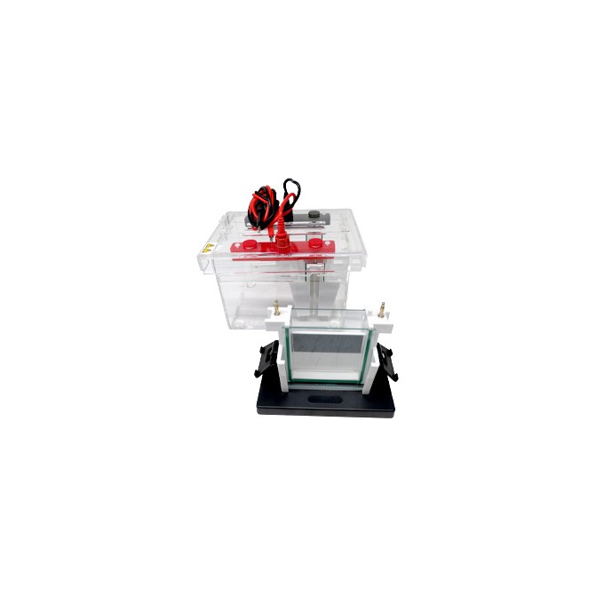 Cubeta de electroforesis vertical, 1000Ml 1-4 geles