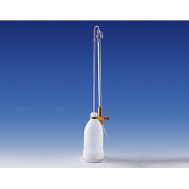 Bureta Cristal Automática Schilling 10ml 1/20 pulsador Naranja