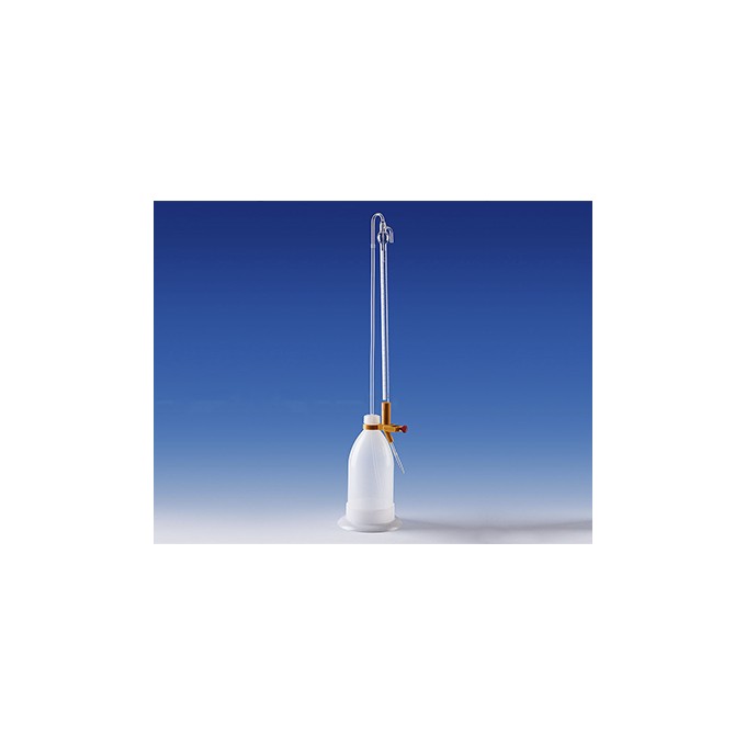 Bureta Cristal Automática Schilling 10ml 1/20 pulsador Naranja