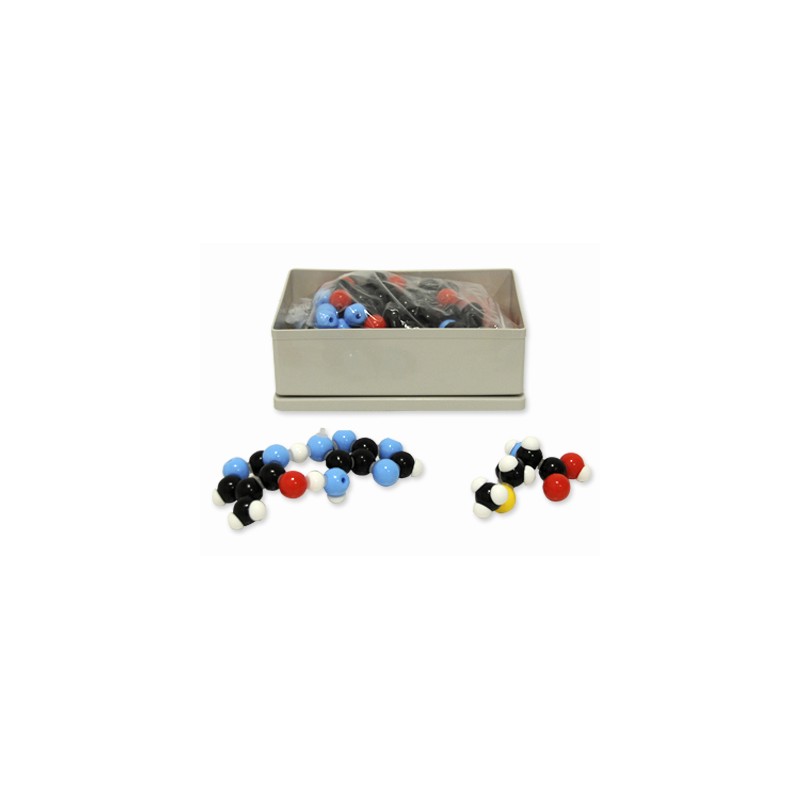 Kit molecular Bioquímica, profesor: 262 piezas de átomos