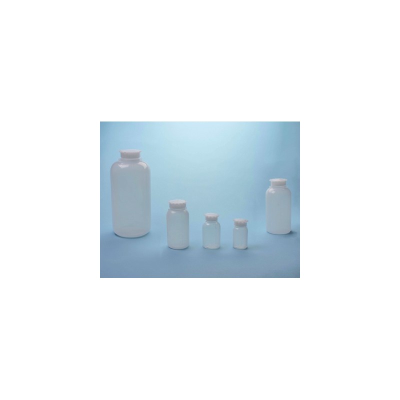 Frasco graduado boca ancha PE, 100 ml