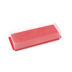Gradilla doble uso, 60 microtubos 0.5/1.5mL, rojo