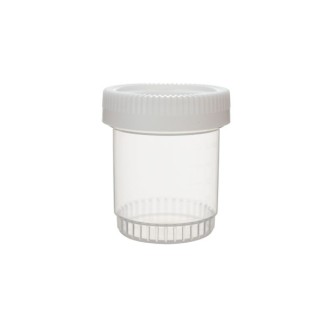 Frasco Roscado PP para muestras 80ml Blanco
