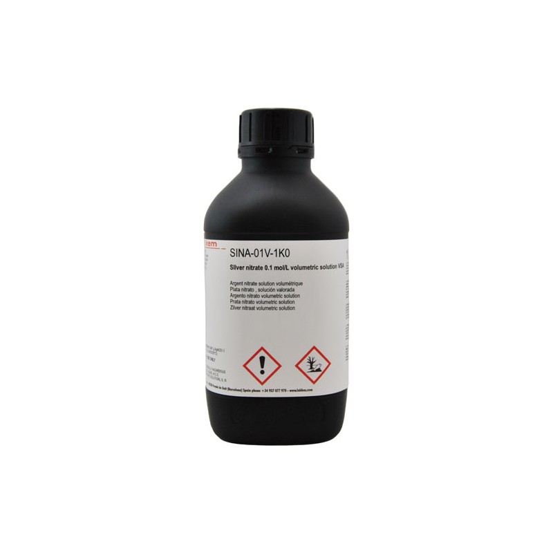 Plata Nitrato, Solución VAL 0.1 M (0.1 N) 1000ml