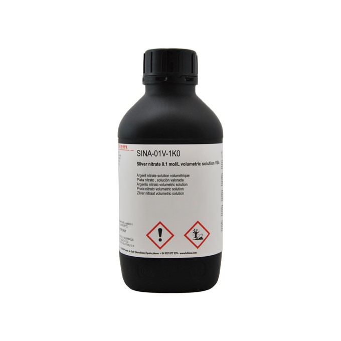 Plata Nitrato, Solución VAL 0.1 M (0.1 N) 1000ml