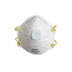Máscara respiratoria desechable, nivel FFP1 con valvula