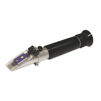 Refractómetro mano 0-25% Alcohol prob., ATC,Luz LED