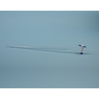 Bureta de vidrio Llave PTFE, 10 ml  Clase B