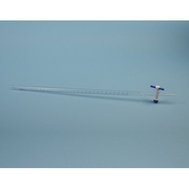 Bureta de vidrio Llave PTFE, 10 ml  Clase B
