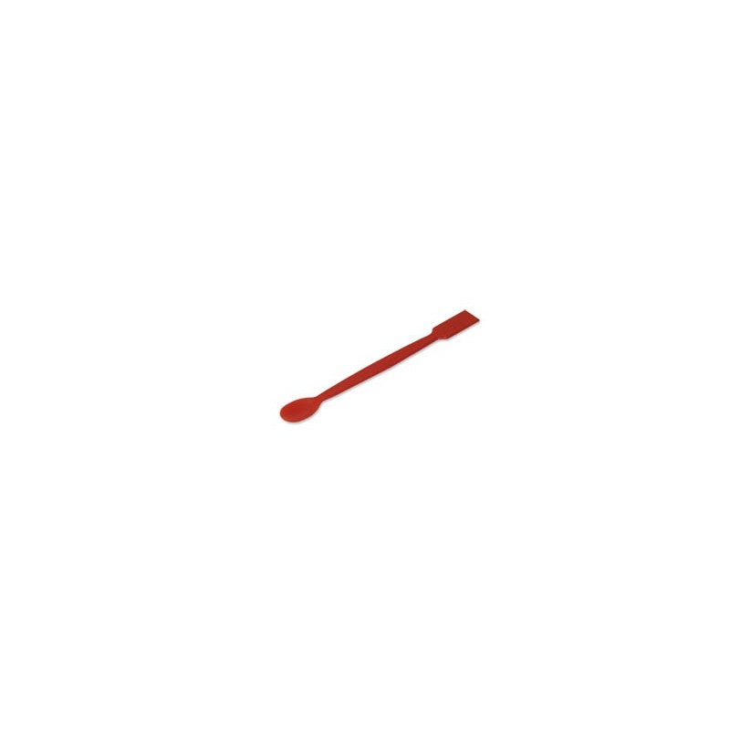 Espátula cuchara plana, PP rojo, 16 cm