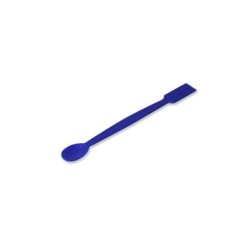 Espátula cuchara plana, PP azul, 16 cm