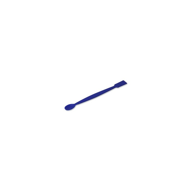 Espátula cuchara plana, PP azul, 20 cm