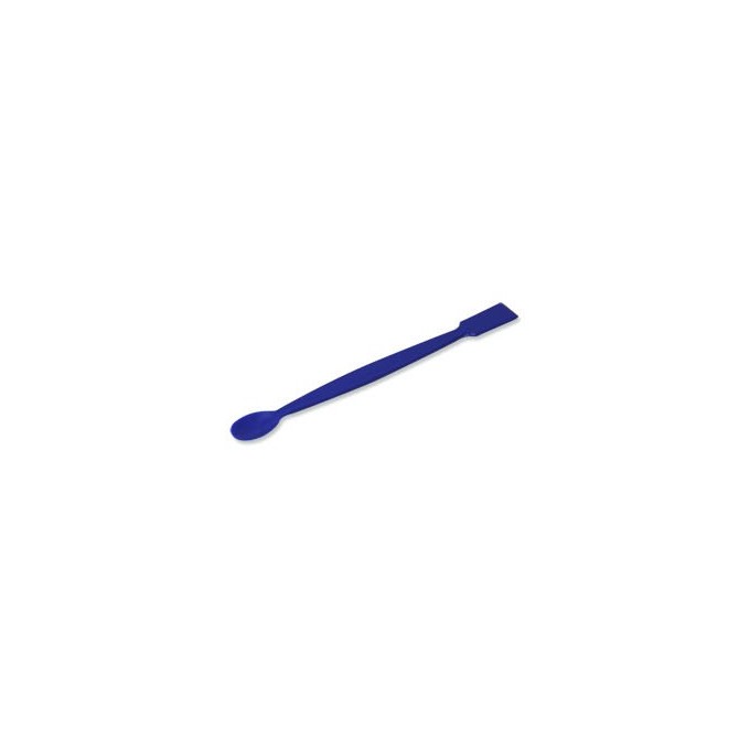 Espátula cuchara plana, PP azul, 20 cm