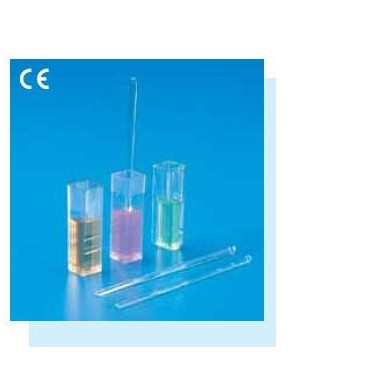 Cubeta espect. UV PMMA forma alta, 2.5 ml, c··1000