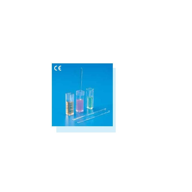 Cubeta espect. UV PMMA forma alta, 2.5 ml, c··1000