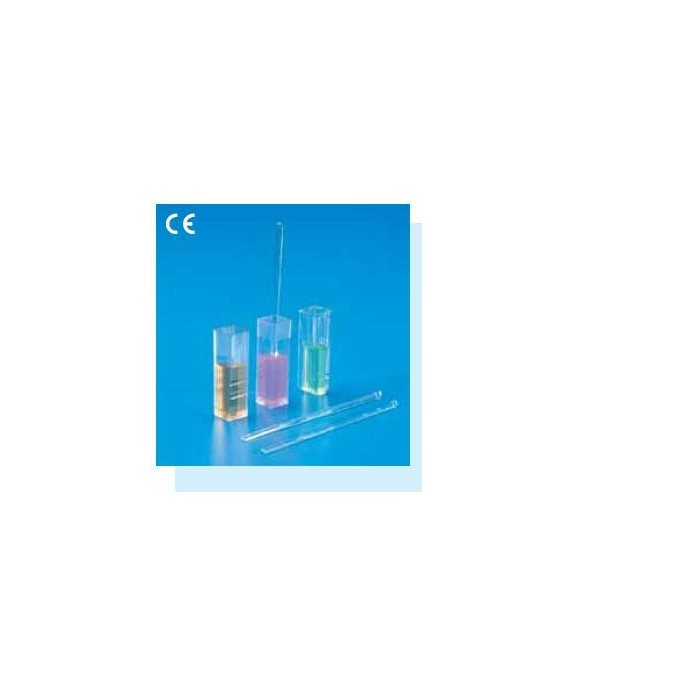 Cubeta espect. UV PMMA forma alta, 2.5 ml, c··1000