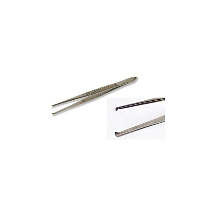 Pinza punta fina 1:2 dientes, 140 mm