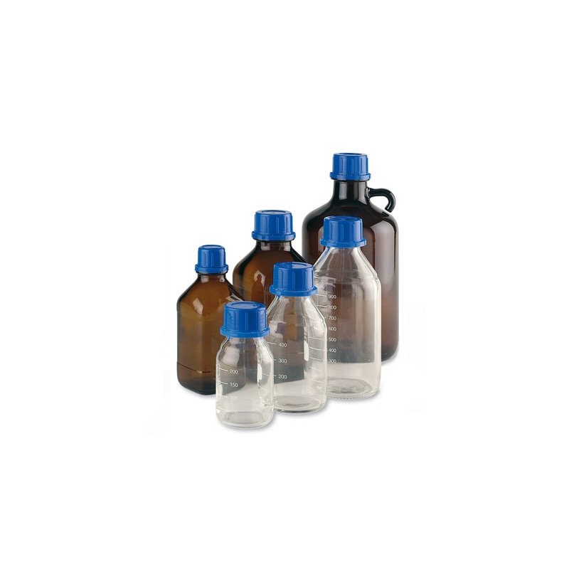 Botella vidrio Pyrex rosca 32 mm, 500 mL