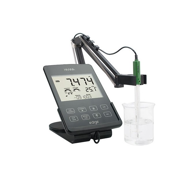 EDGE Multiparamétrico, pHmetro con posibilidad de medir CE y OD - Electrodo  : Usos generales, vidrio, HI11310