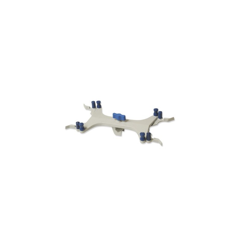 Pinza doble p/buretas, aluminio