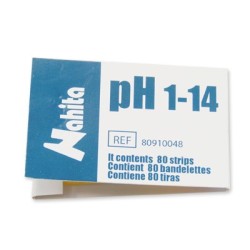 Papel pH 1-14, Caja 80 tiras