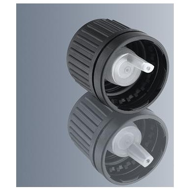 Tapon DIN18 Cuentagotas Obturador Negro