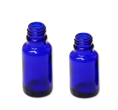 Botella vidrio azul 100 ml DIN18 - 1 unidad 1 unidad 