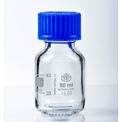 Frasco ISO tapón azul 50 ml, GL32