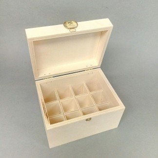Caja de madera para frascos DIN18